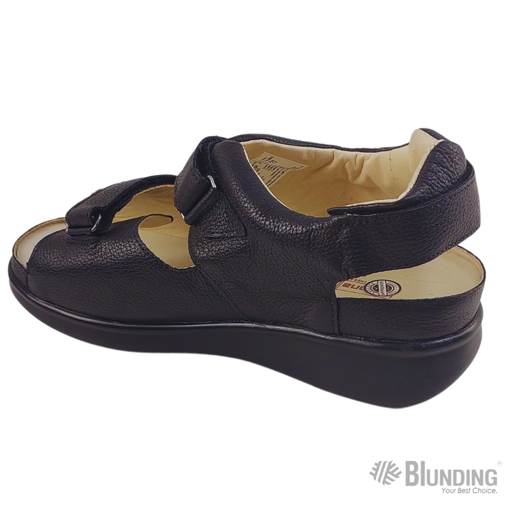 Sandalia para diabetico-Color negra-Talla 35-Sannabem-2