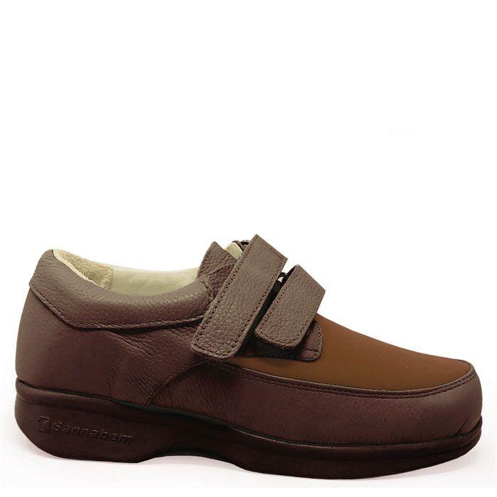 Zapato P/Diabetico C/Cierre Velcro Marron Talla 41-Blunding-0