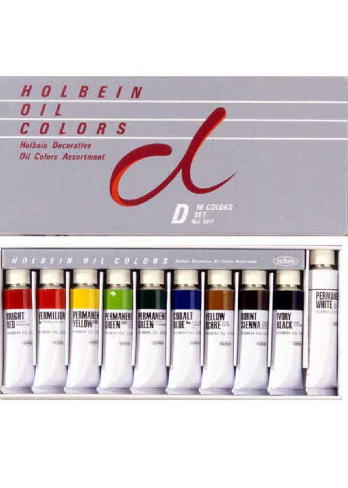 Óleo Profesional Holbein Set 10 Tubos (Set D) B917-1