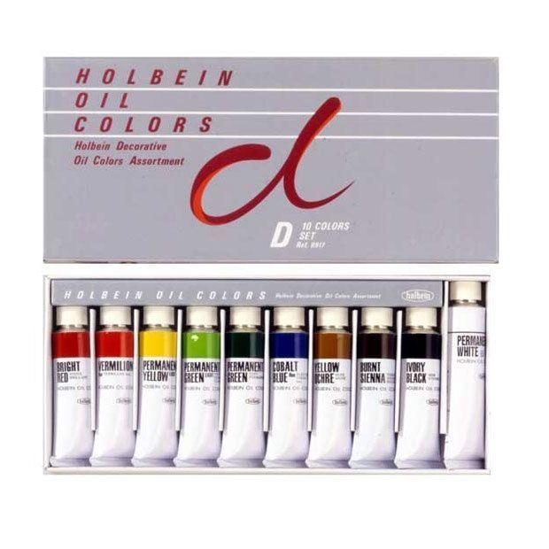 Óleo Profesional Holbein Set 10 Tubos (Set D) B917-2