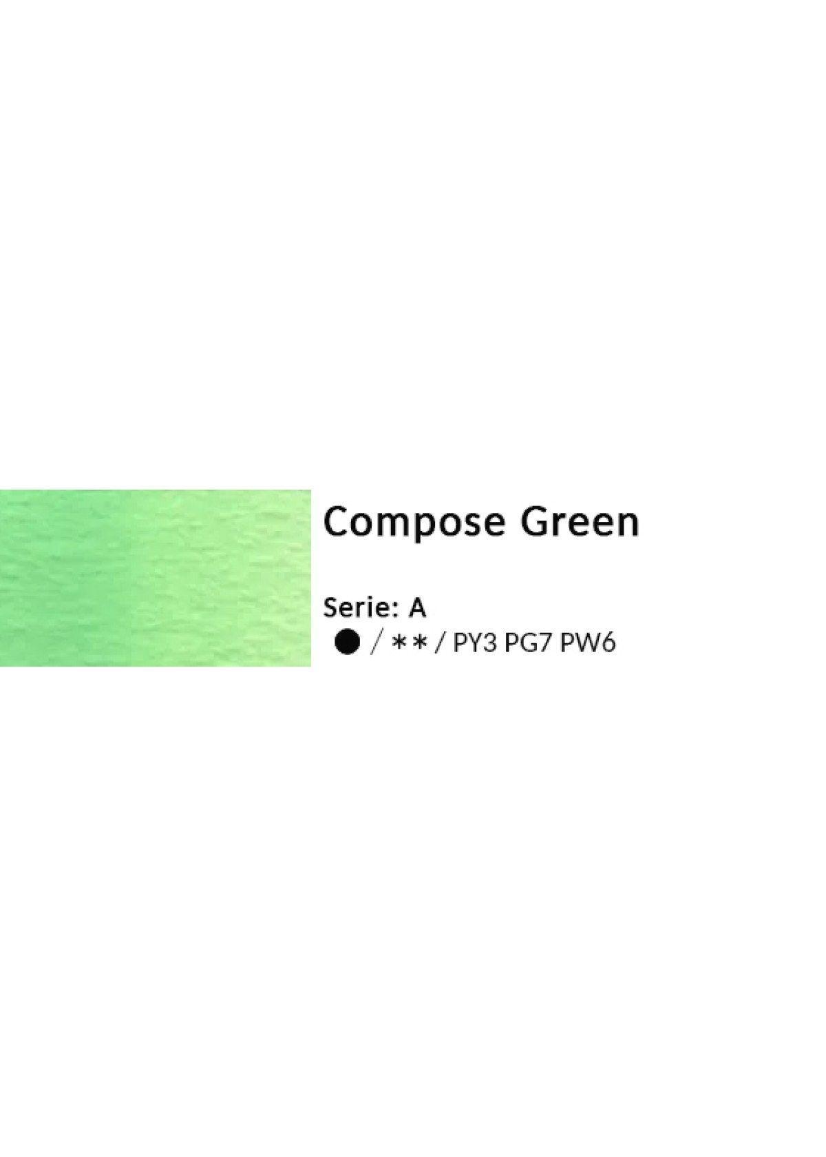 Acuarela Profesional Holbein HWC 5ml W071 Compose Green #1-0