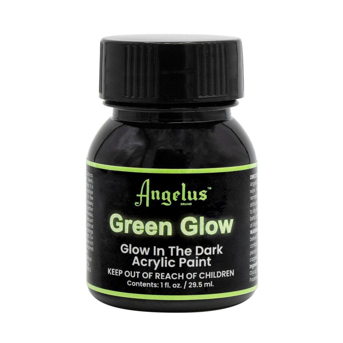 Pintura Cuero Angelus Glow in the Dark 1 oz 050 Green Glow-2
