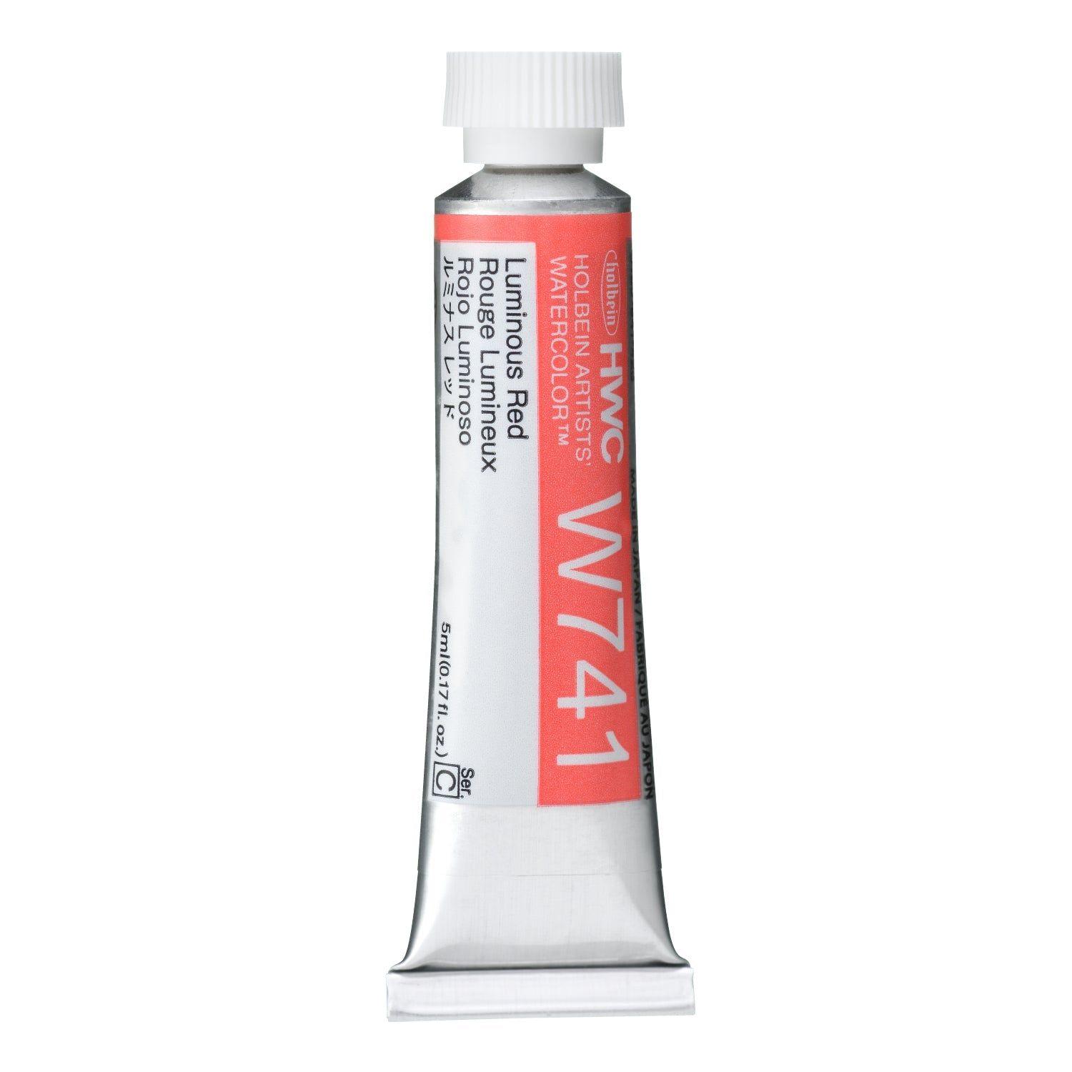 Acuarela Profesional Holbein HWC 5ml W741 Luminous Red-0