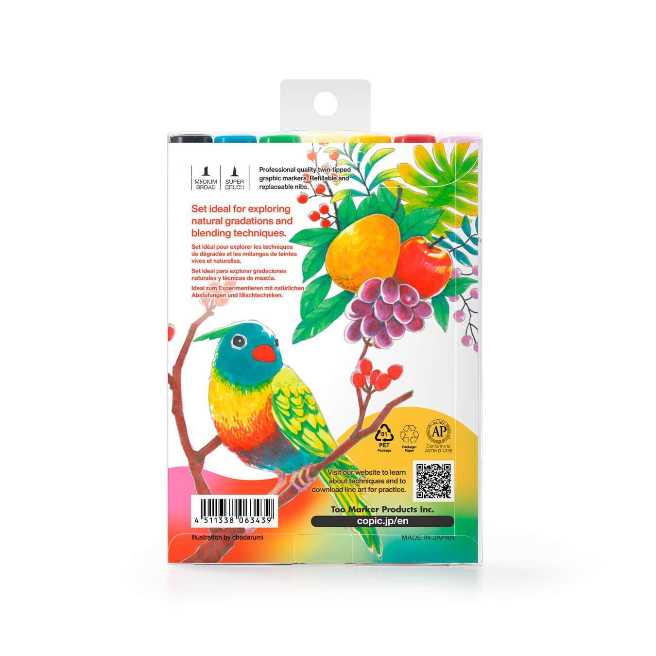 Marcadores Copic Sketch Set 6+1 Vibrant Tones Edición Limitada-5