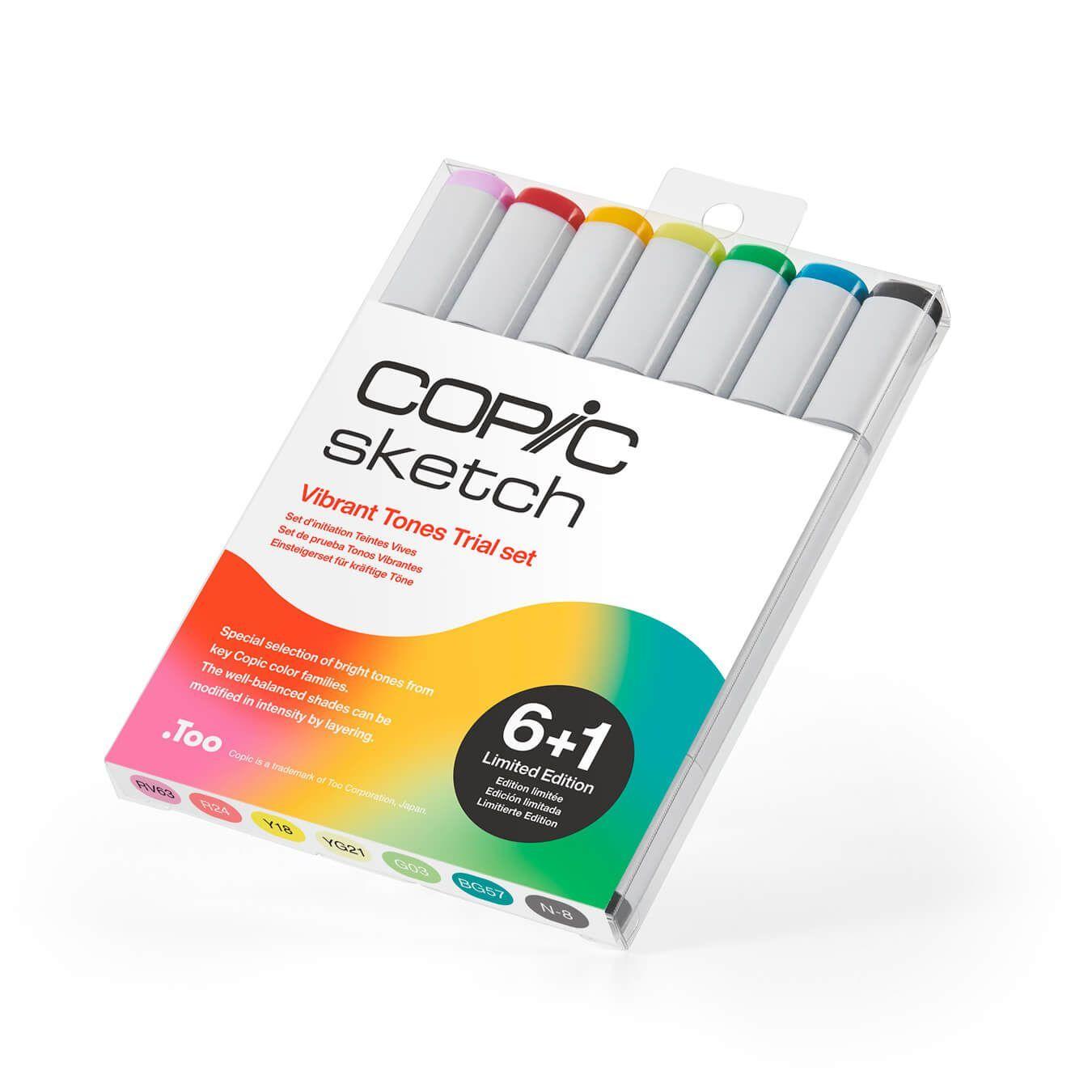 Marcadores Copic Sketch Set 6+1 Vibrant Tones Edición Limitada-6