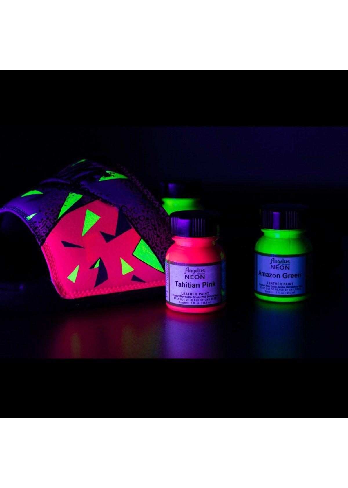Pintura Cuero Angelus Neon 4 onzas 124 Paradise Purple-3