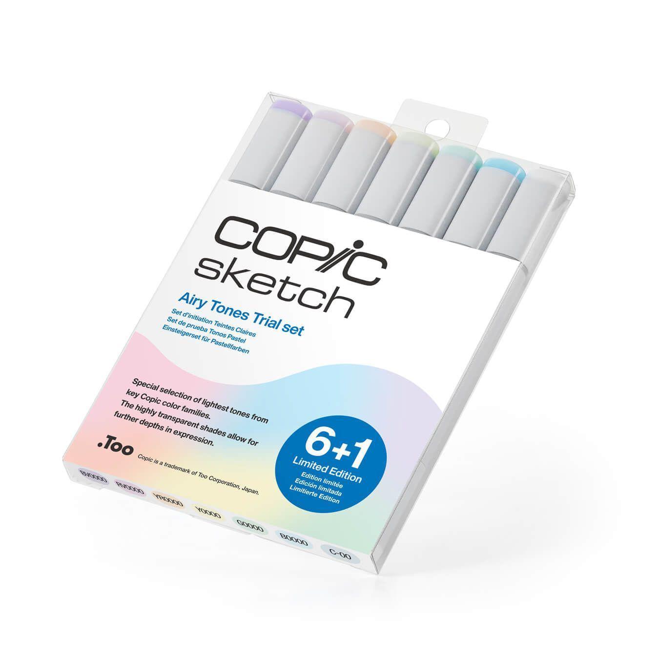 Marcadores Copic Sketch Set 6+1 Airy Tones Edición Limitada-6