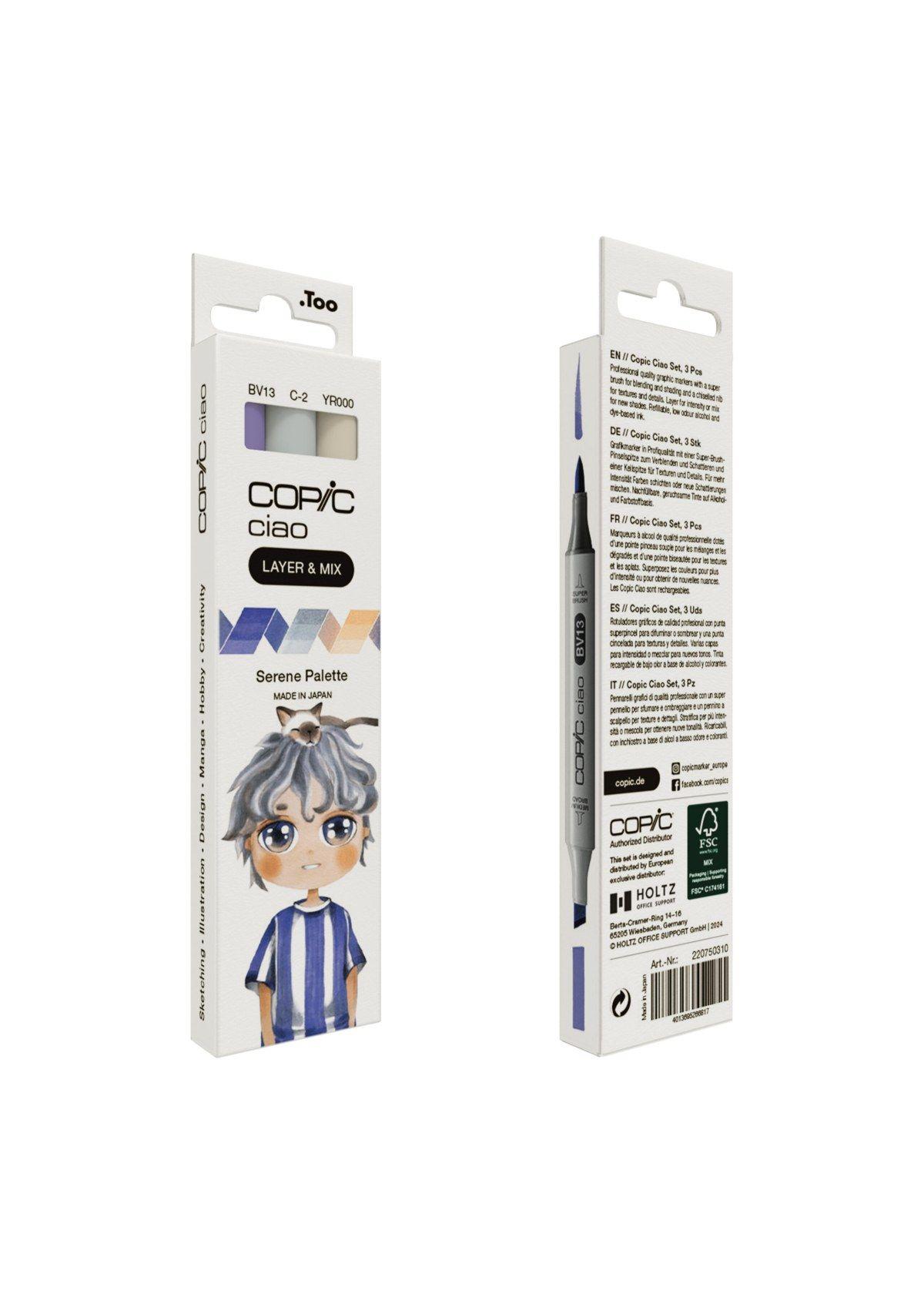 Copic Ciao Layer & Mix: MANGA Serene Palette (3 un.)-1