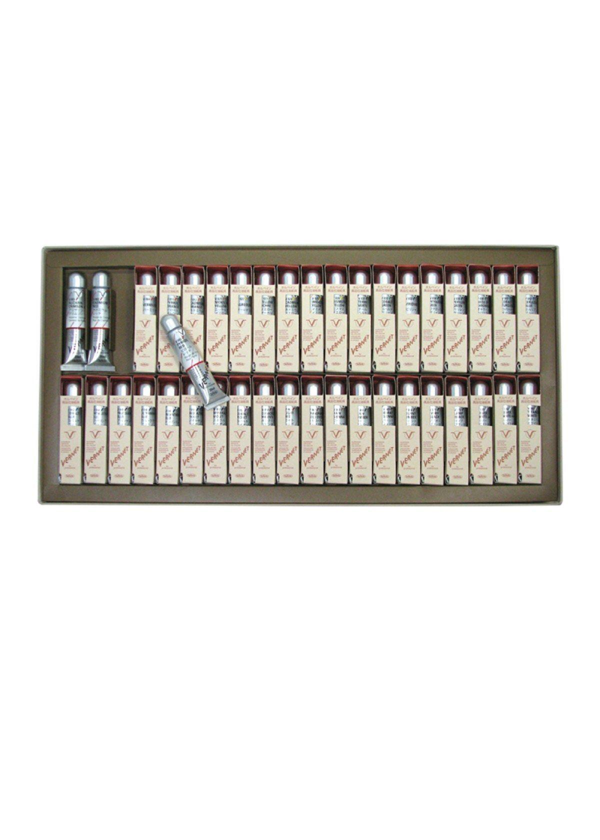 Óleo Profesional Holbein Vernét Set Completo 40 Tubos Caja Cartón V198-0