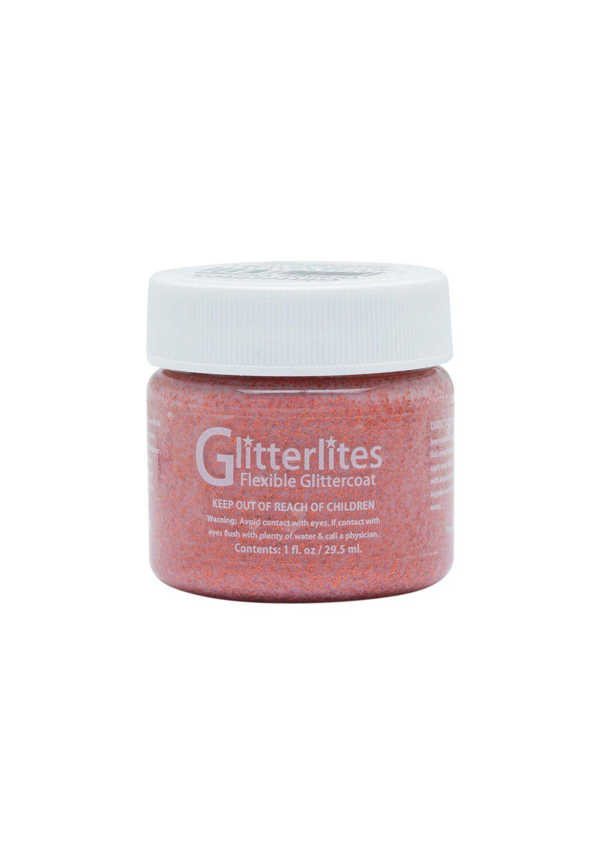 Pintura Cuero Angelus Glitterlites 1 oz 236 Orange Orange-0