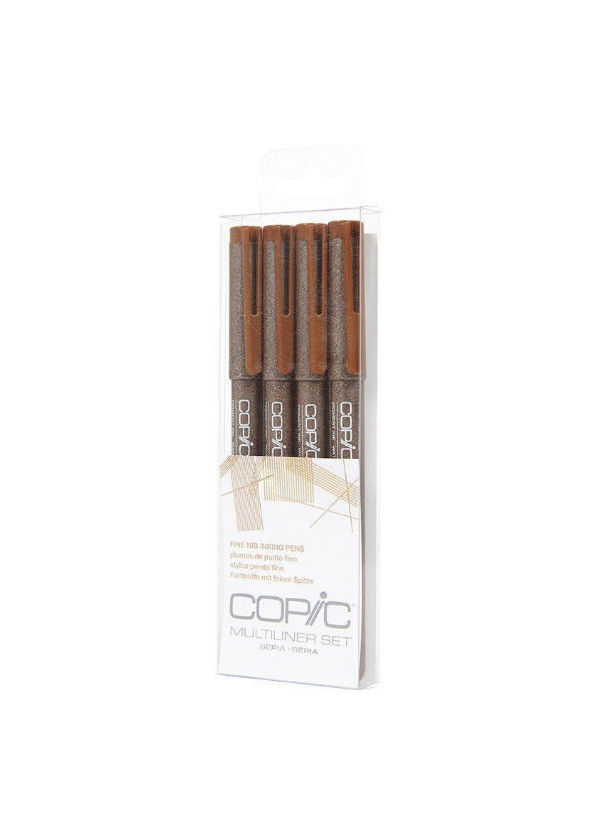 Tiralíneas Copic Multiliner Set 4 Sepia (0.05 a 0.5)-1