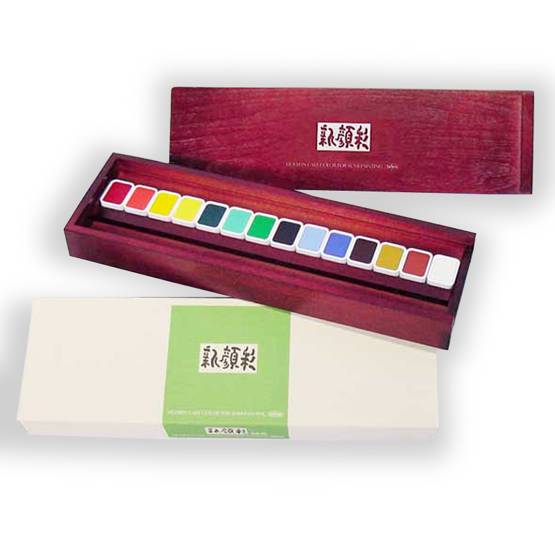 Acuarela Japonesa Holbein Shin Gansai 14 Pastillas N351-2
