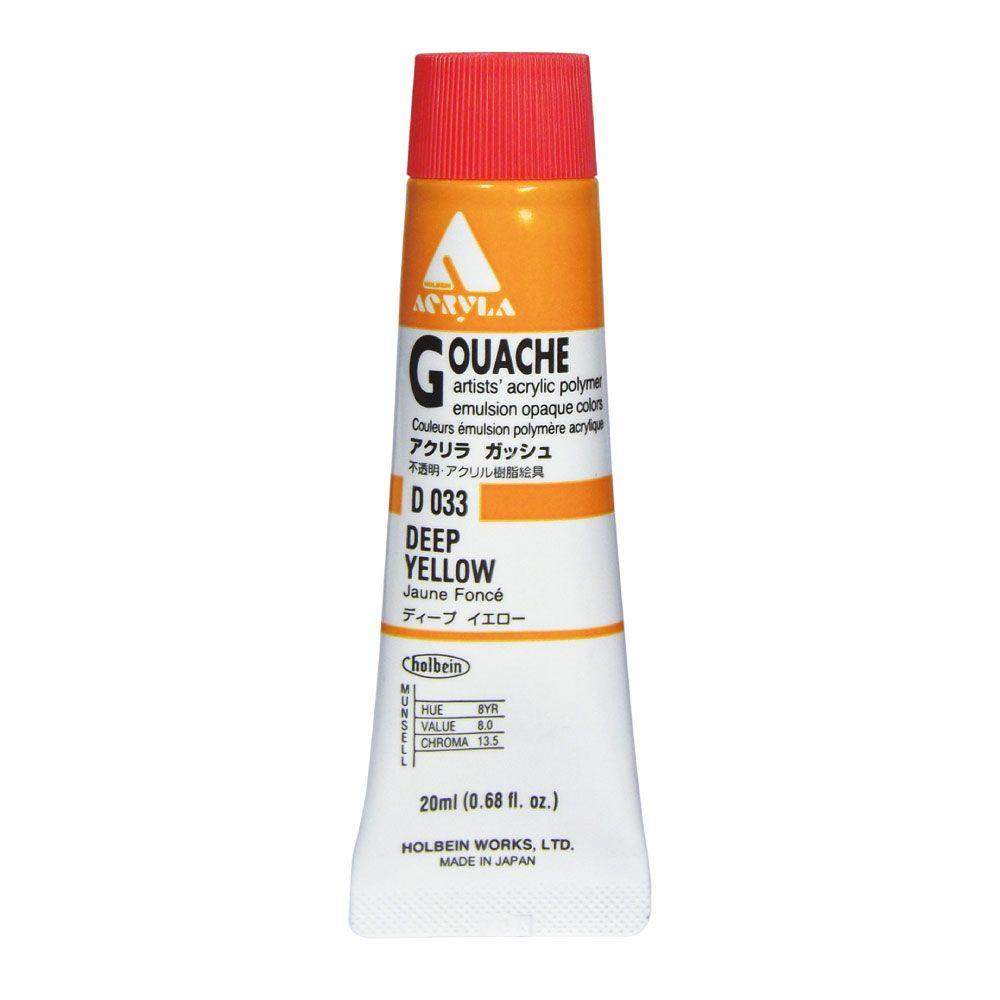 Gouache Acrílico Holbein Acryla 20ml D193 Primary Black-0