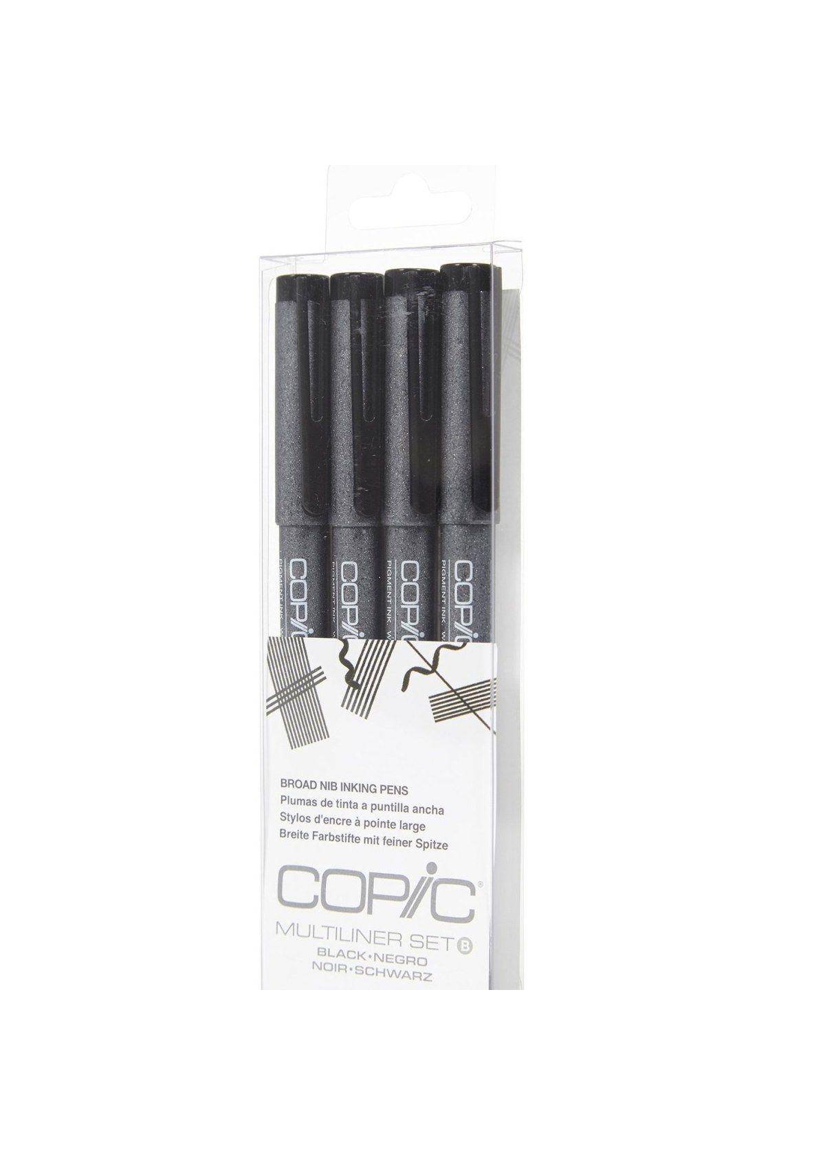 Multiliner desechable 4 Set: Black Broad-1