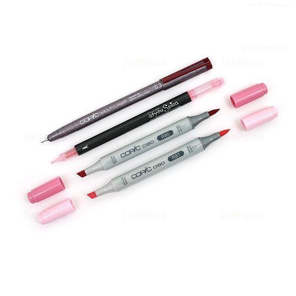 COPIC Ciao Doodle Packs: Pink (4 Lápices)-3