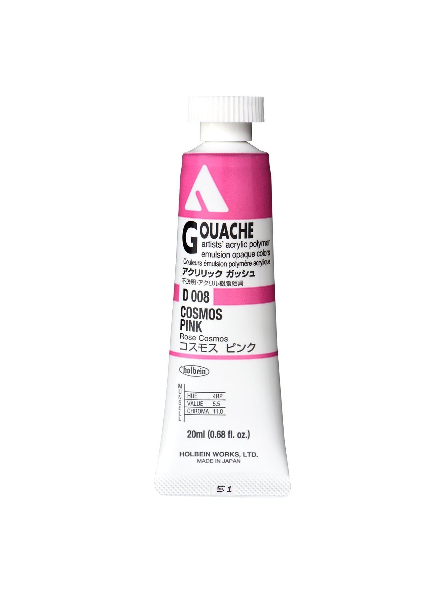 Holbein Acryla Gouache 20ml D008 Cosmos Pink-0