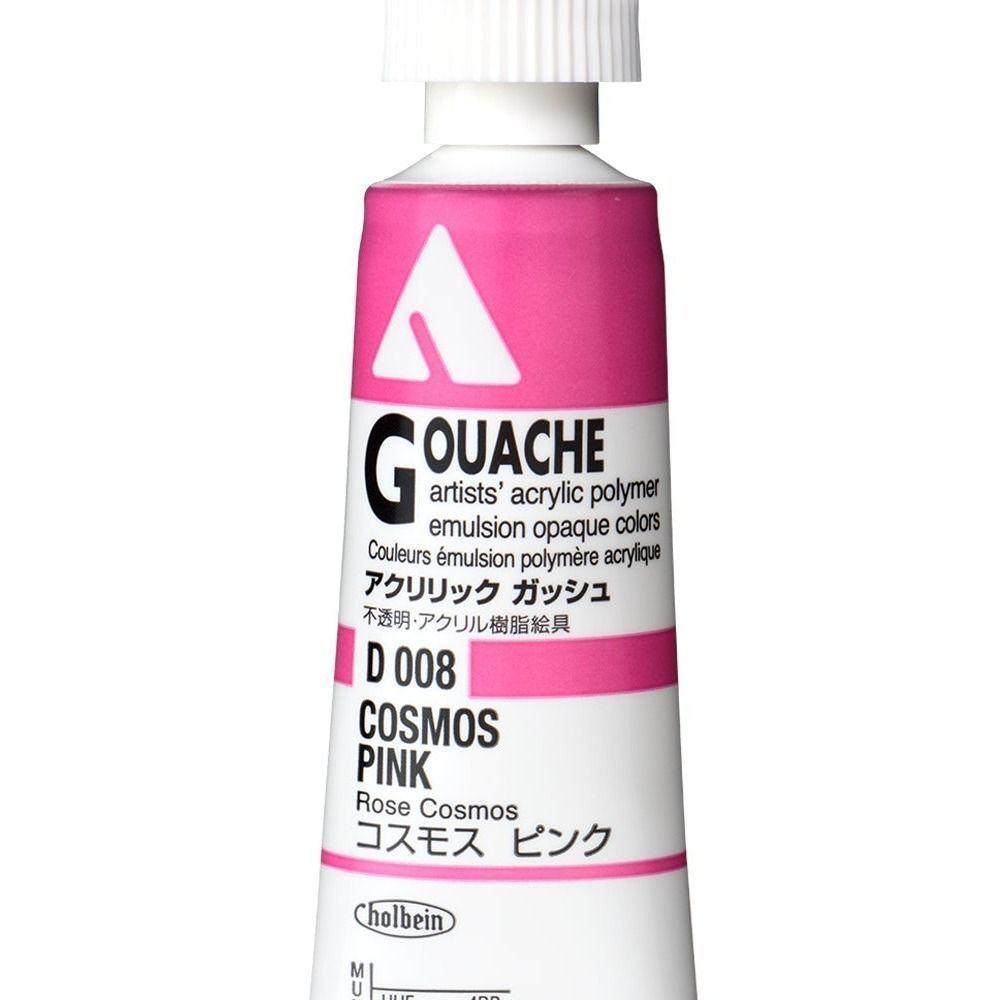 Holbein Acryla Gouache 20ml D008 Cosmos Pink-4