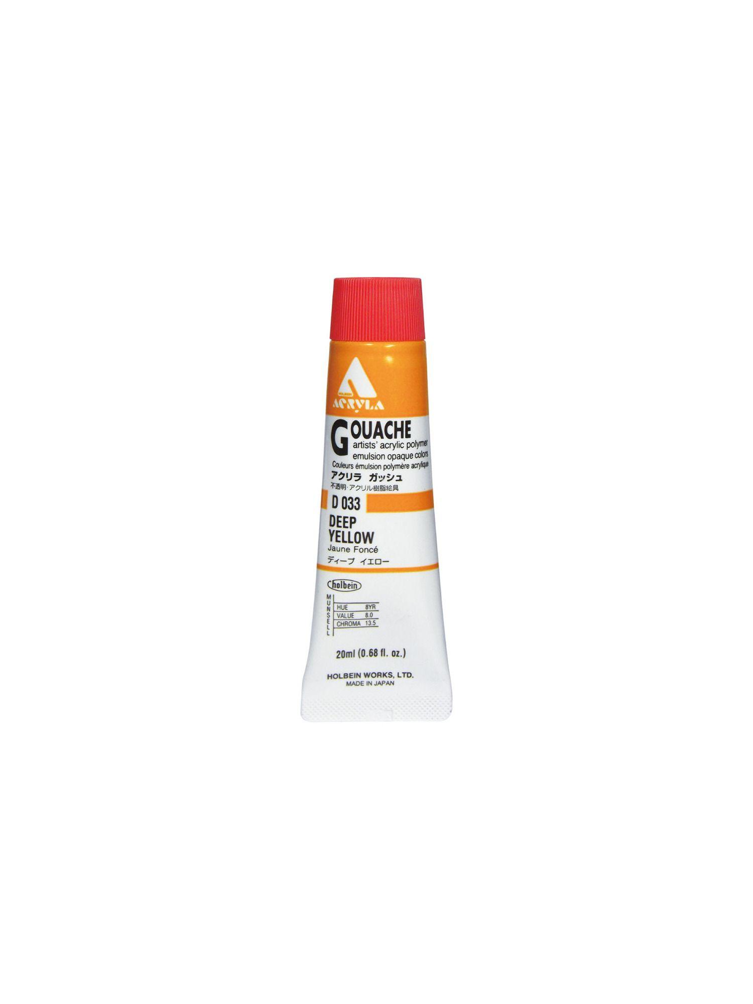 Gouache Acrílico Holbein Acryla 20ml D009 Pure Red-0