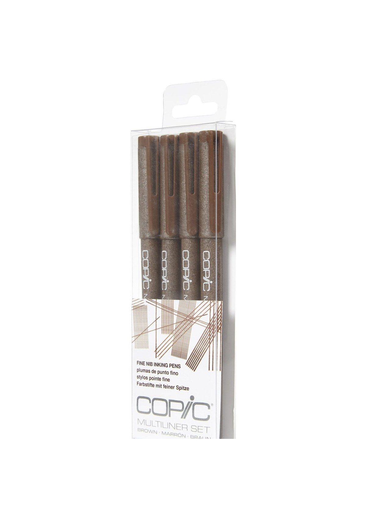 Multiliner desechable 4 Set: Brown-1