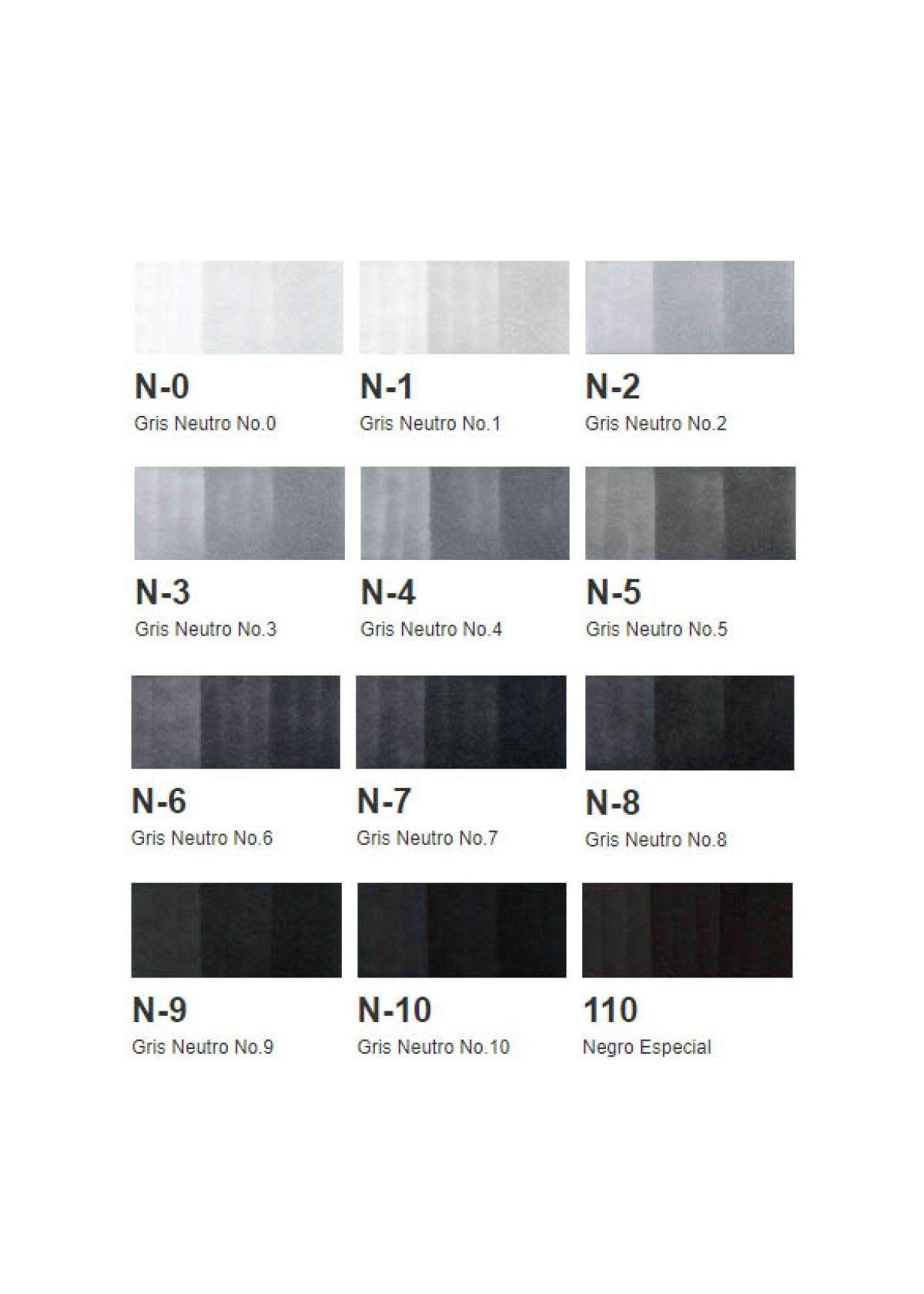 Marcadores Copic Classic Set 12 Grises Neutros (Neutral Gray)-1