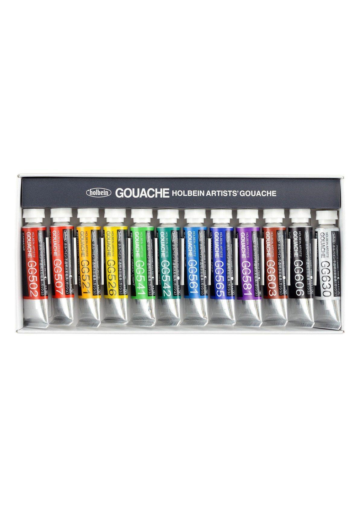 Gouache Profesional Holbein Set 12 Tubos 5ml G702-0