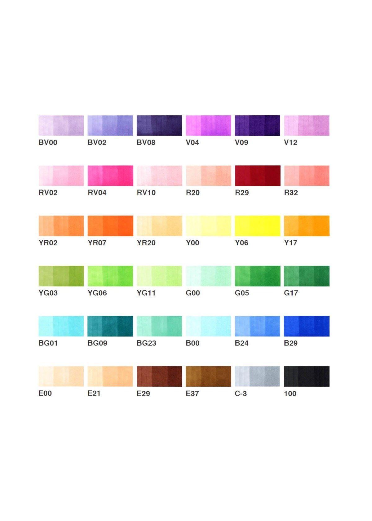 Marcadores Copic Ciao Set 36 Colores (A)-1