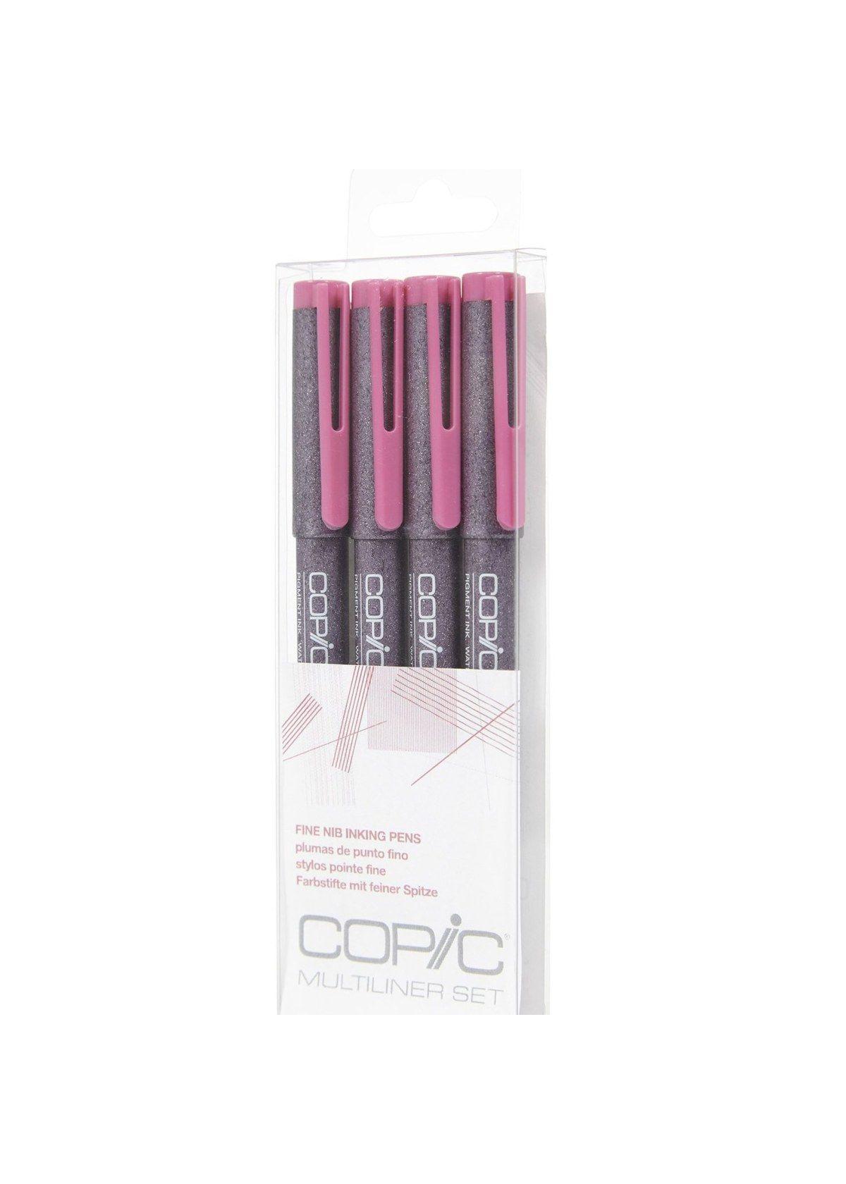 Tiralíneas Copic Multiliner Set 4 Rosado (0.05 a 0.5)-1
