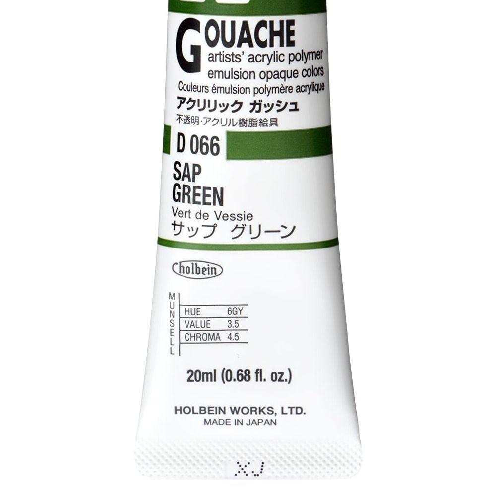 Holbein Acryla Gouache 20ml D066 Sap Green-3