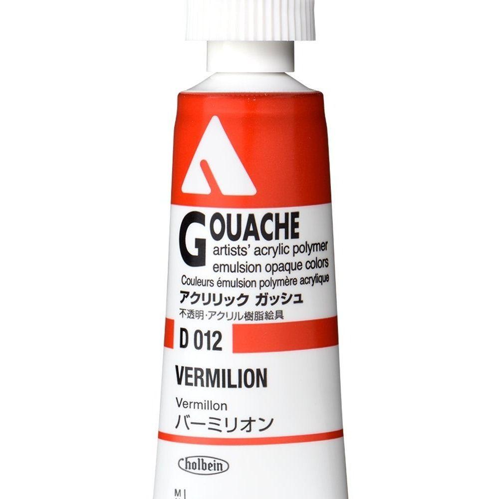Holbein Acryla Gouache 20ml D012 Vermilion-2