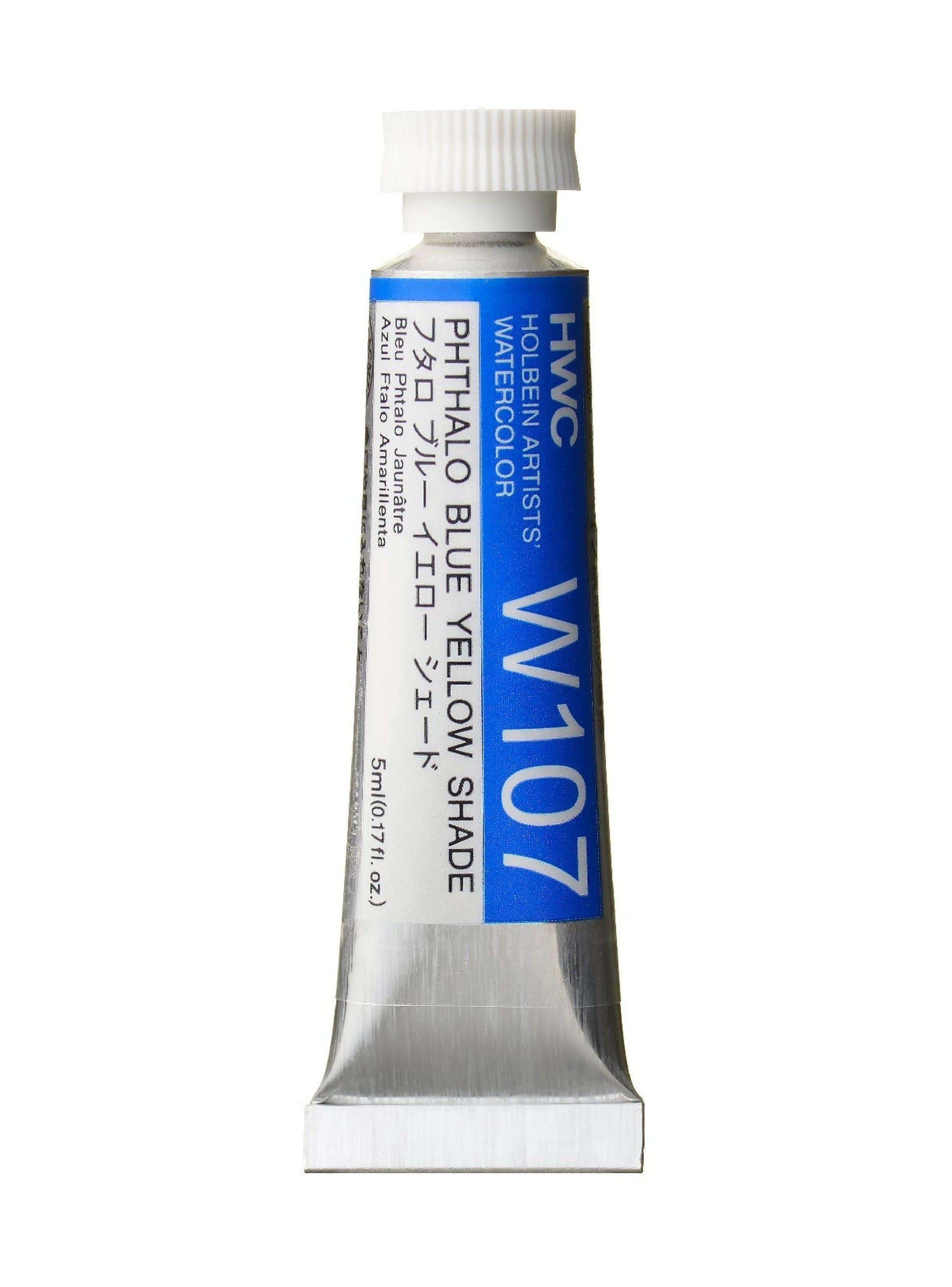 Acuarela Profesional Holbein HWC 5ml W107 Phthalo Blue Yellow Shade-0