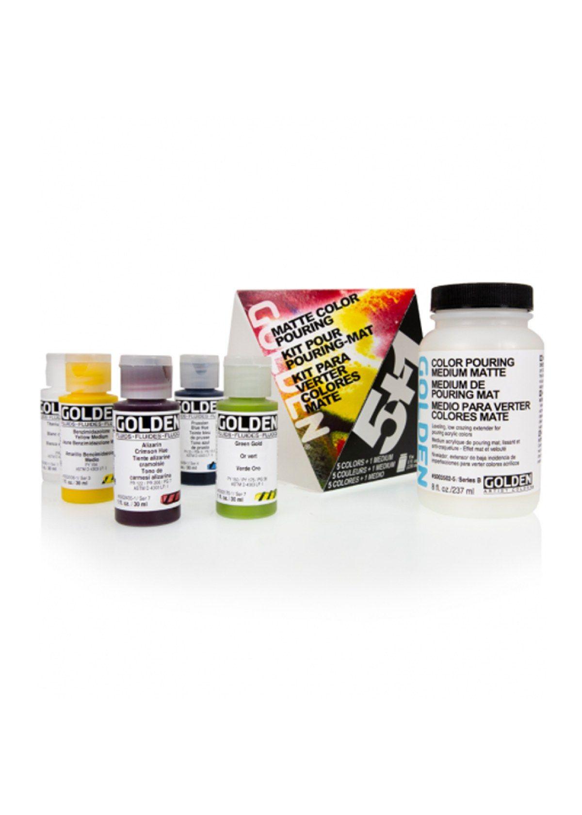 Golden Color Pouring KIT 5+1 Matte-1