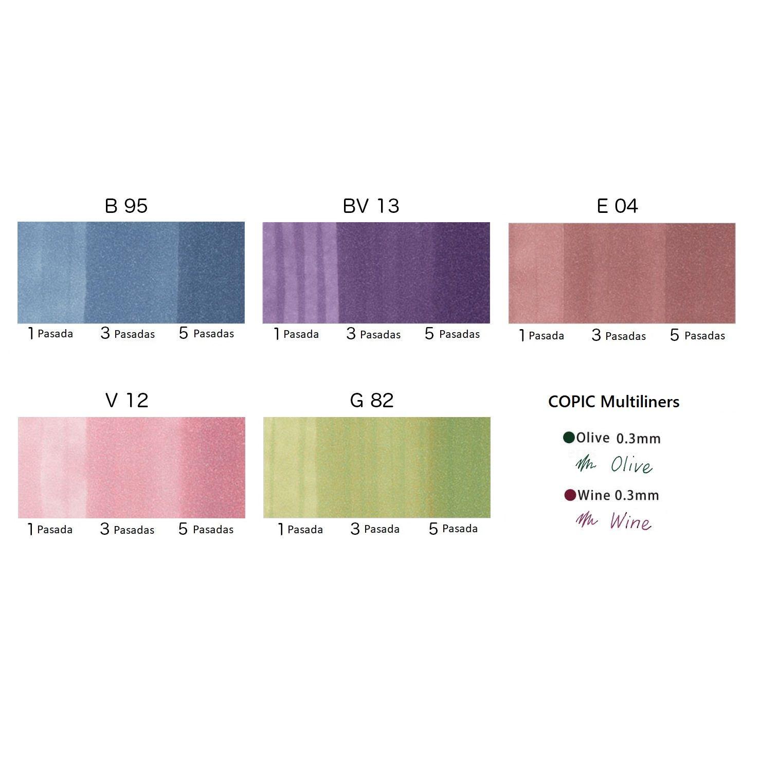 COPIC Ciao Doodle Kit: Nature (7 Lápices)-2