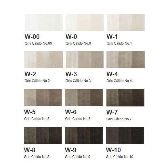 Marker 12 Color Set Wg - Warm Gray-1