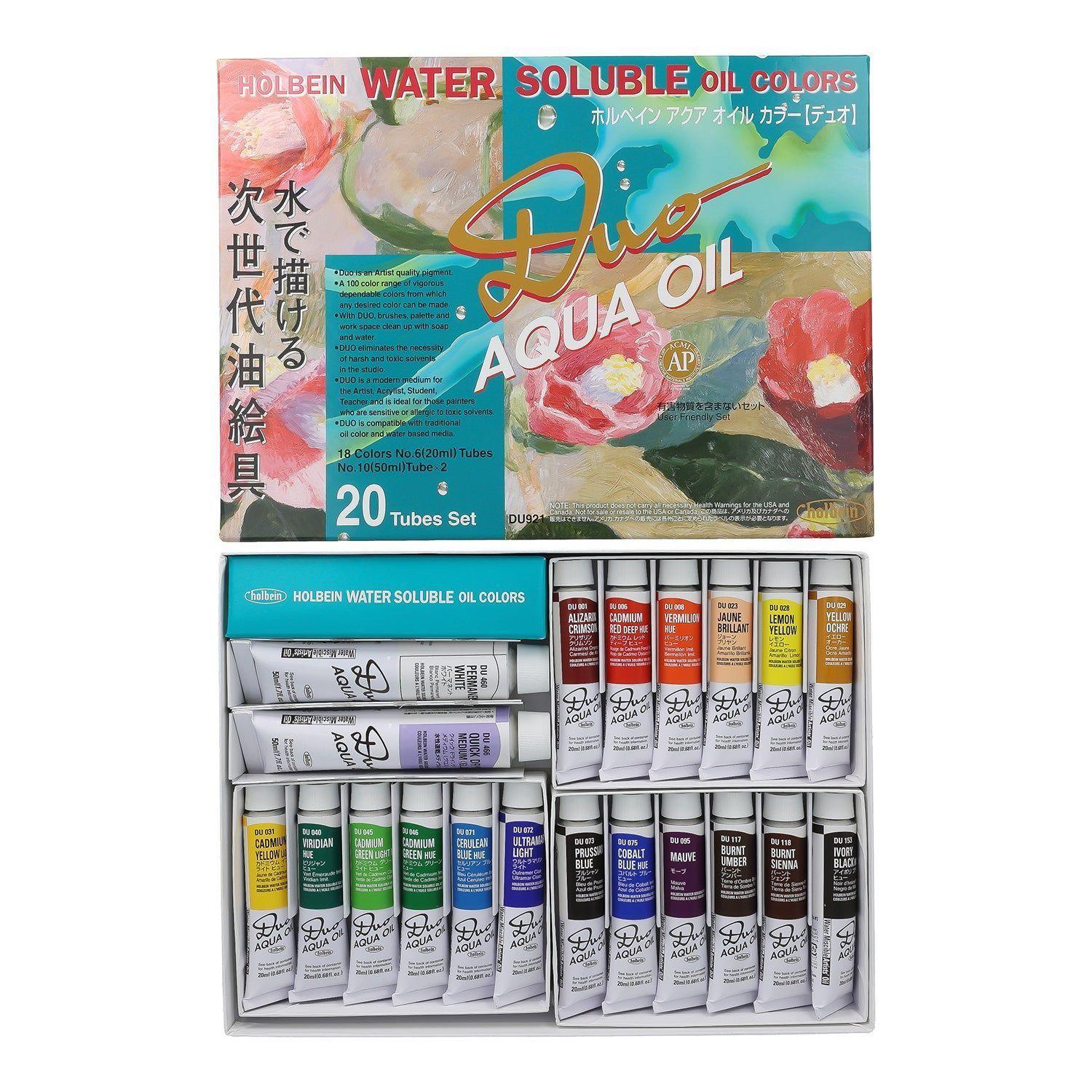Óleo al Agua Holbein Duo Aqua Set 20 Tubos DU921-2