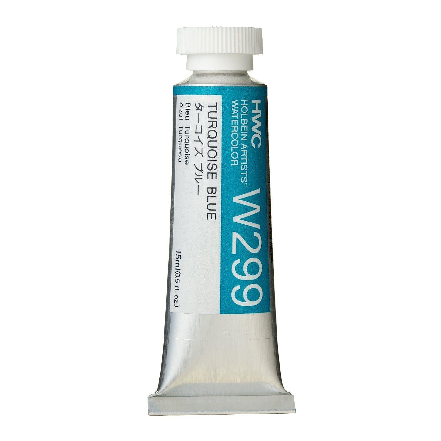 Acuarela Profesional Holbein HWC 15ml W299 Turquoise Blue-0