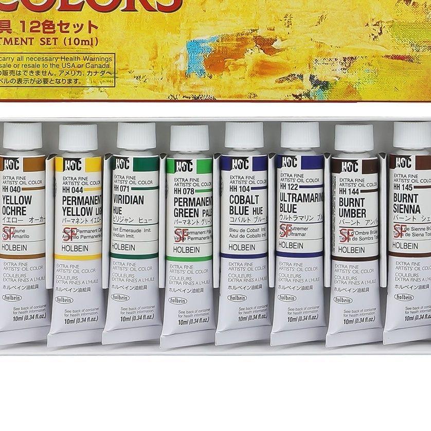 Óleo Profesional Holbein Set 12 Tubos 10ml H911-2