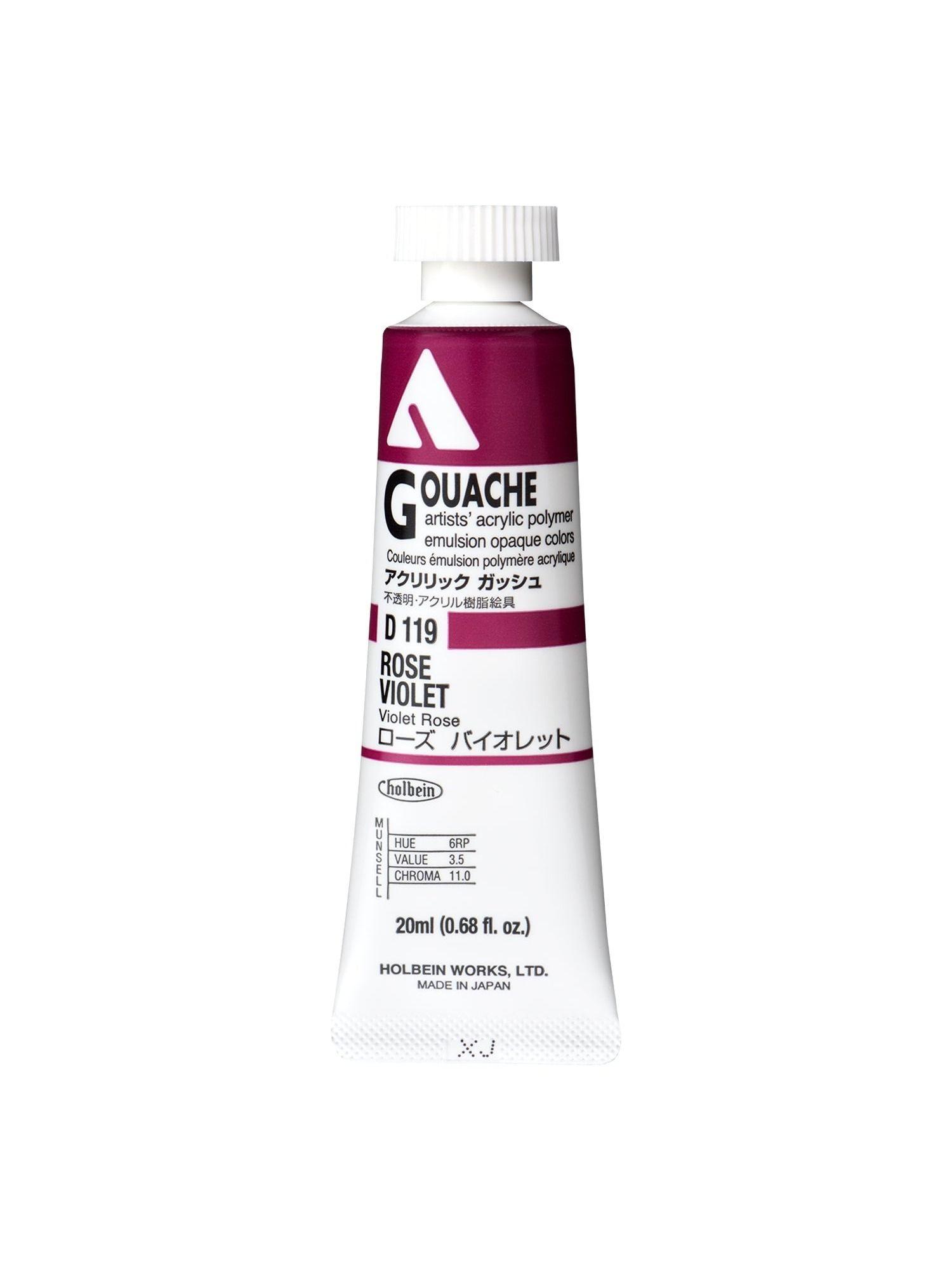 Holbein Acryla Gouache 20ml D119 Rose Violet-0