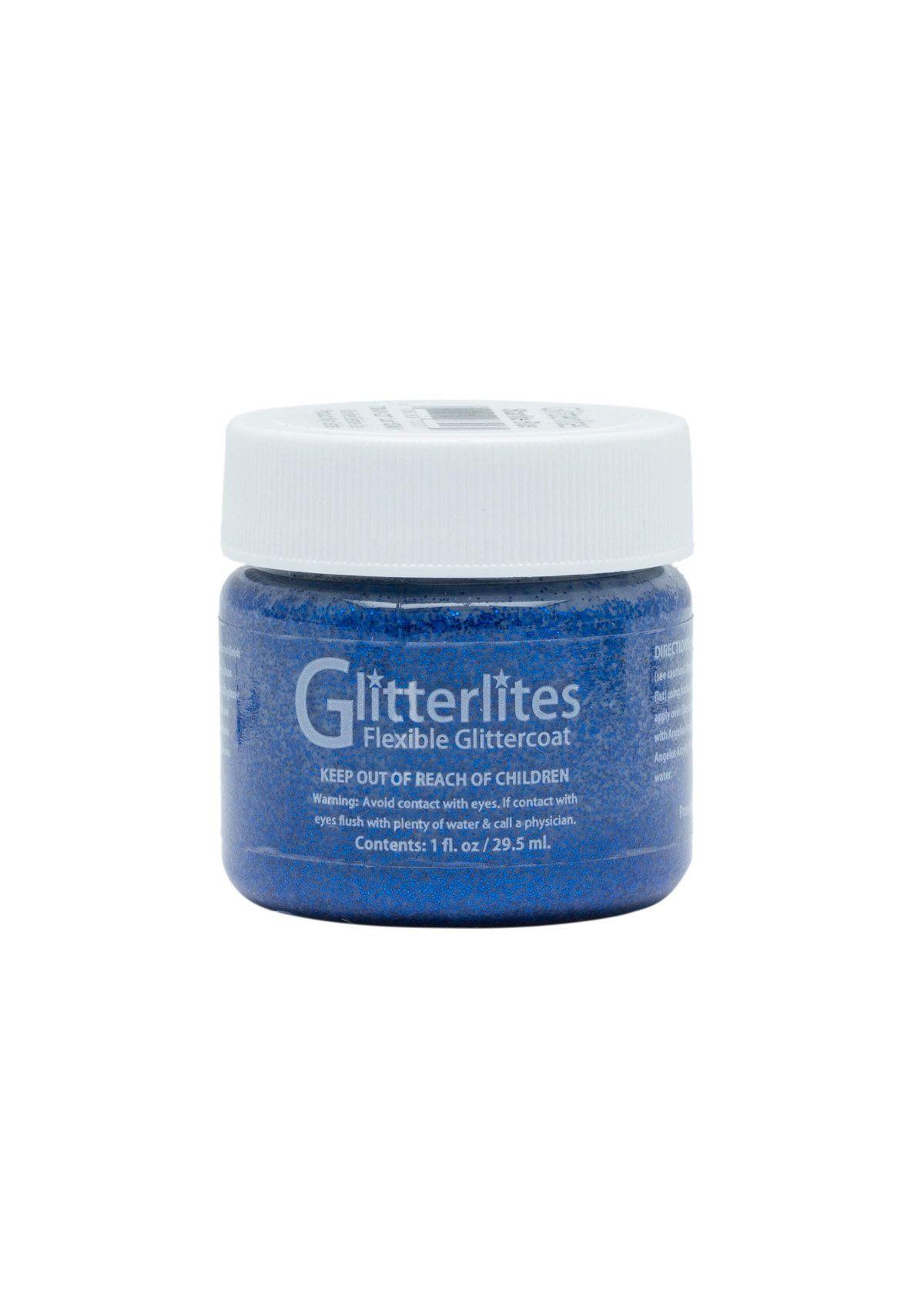 Pintura Cuero Angelus Glitterlites 1 oz 227 Starlite Blue-0