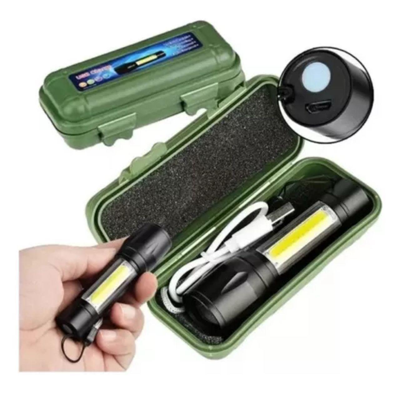 LINTERNA MINI 2 FUNCIONES RECARGABLE USB-3