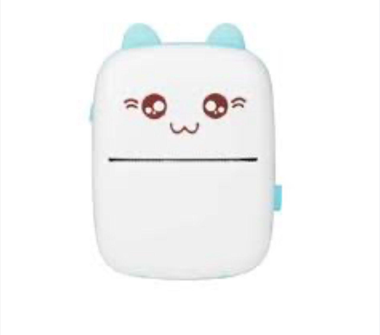 Mini impresora térmica de bolsillo celeste-2