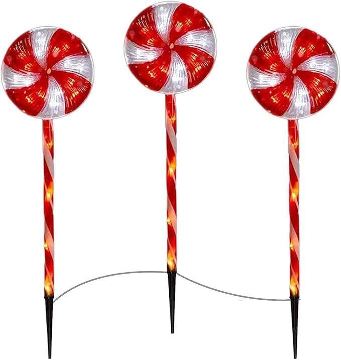 Estaca Solar Bastón de Caramelo 53cm BS-98-2