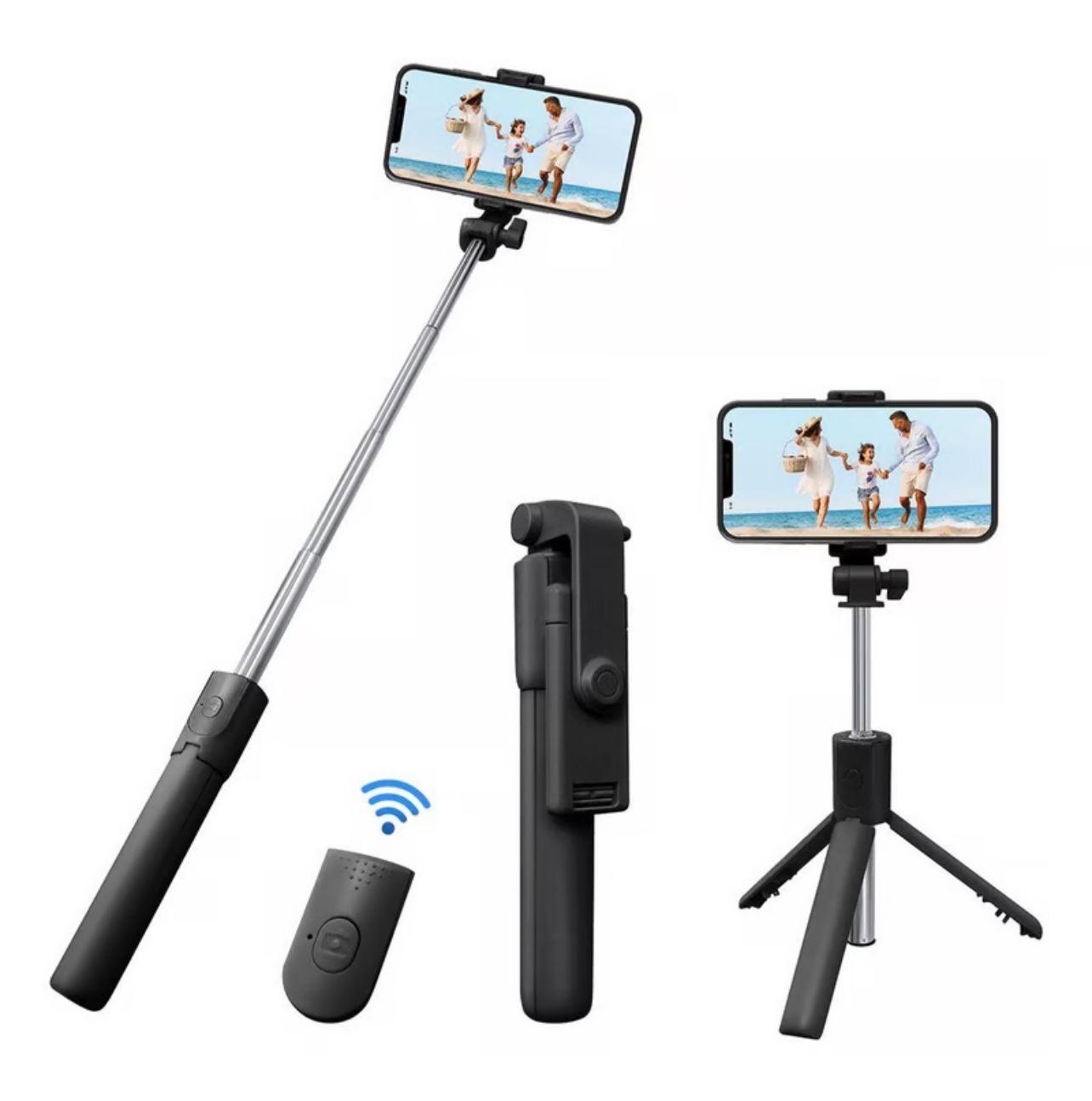 BASTON SELFIE 3 EN 1 TRIPODE BLUETOOTH CONTROL XT-02-2