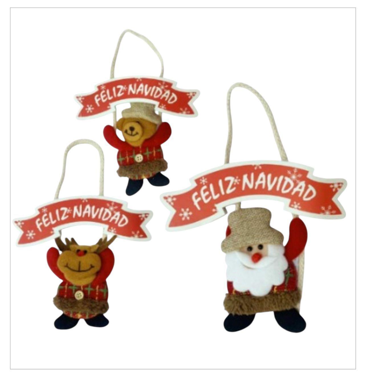 Set 3 Colgante Navidad 17x19cm 6170-16-1