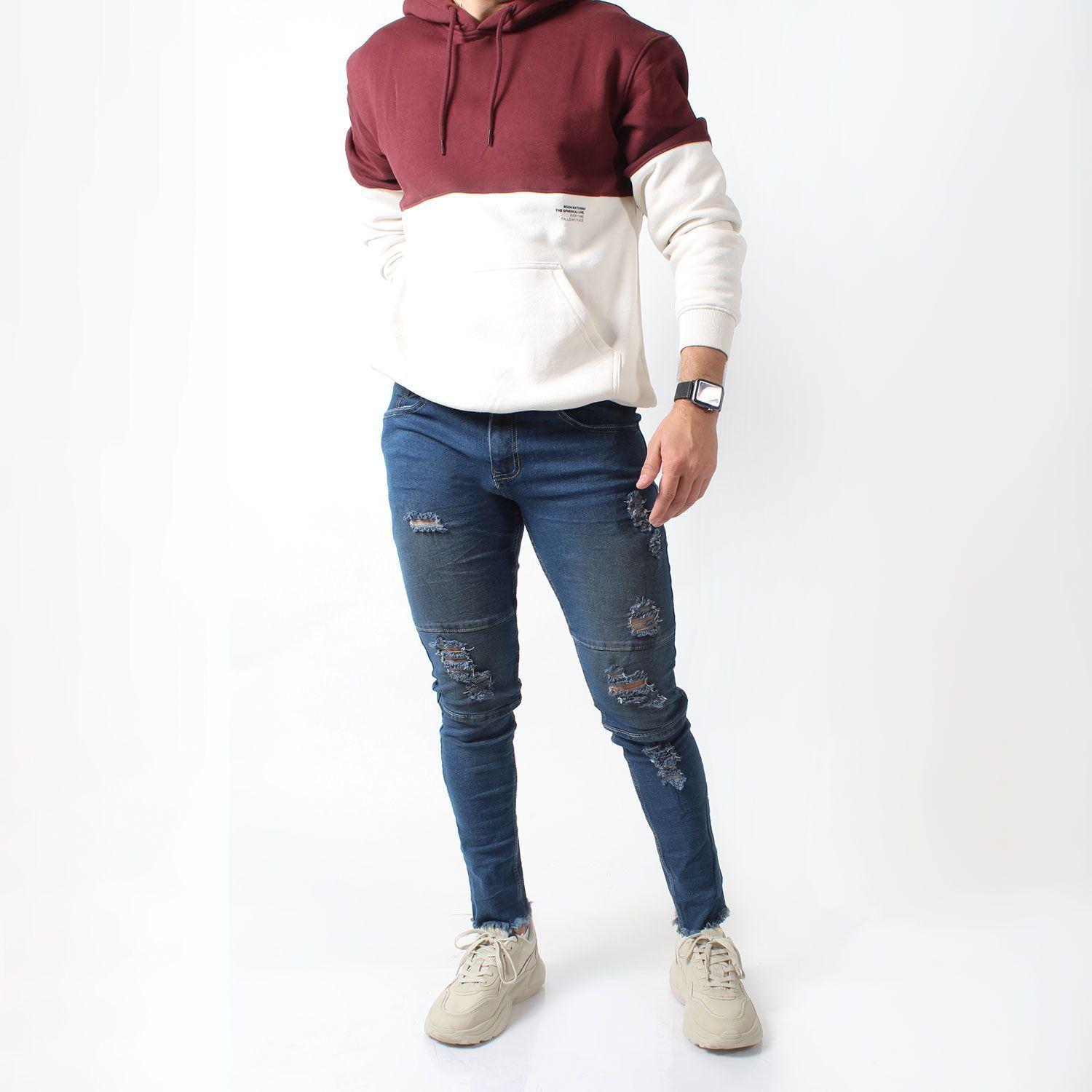 Jean Skinny Azul Petroleo para Hombre-2