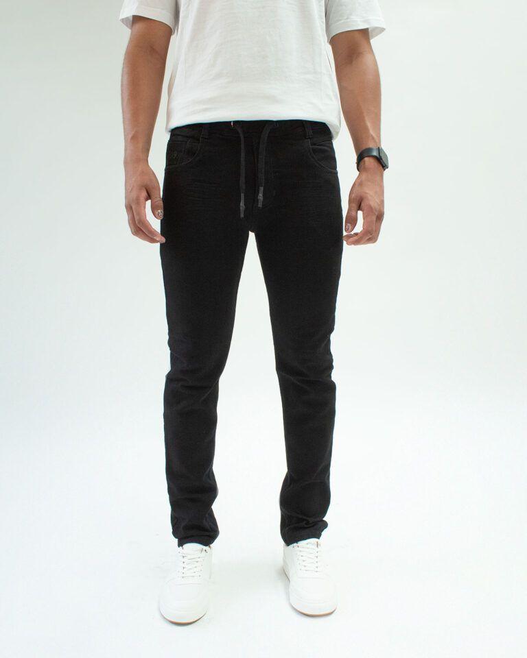 Jean Jogger Negro Elasticado-4