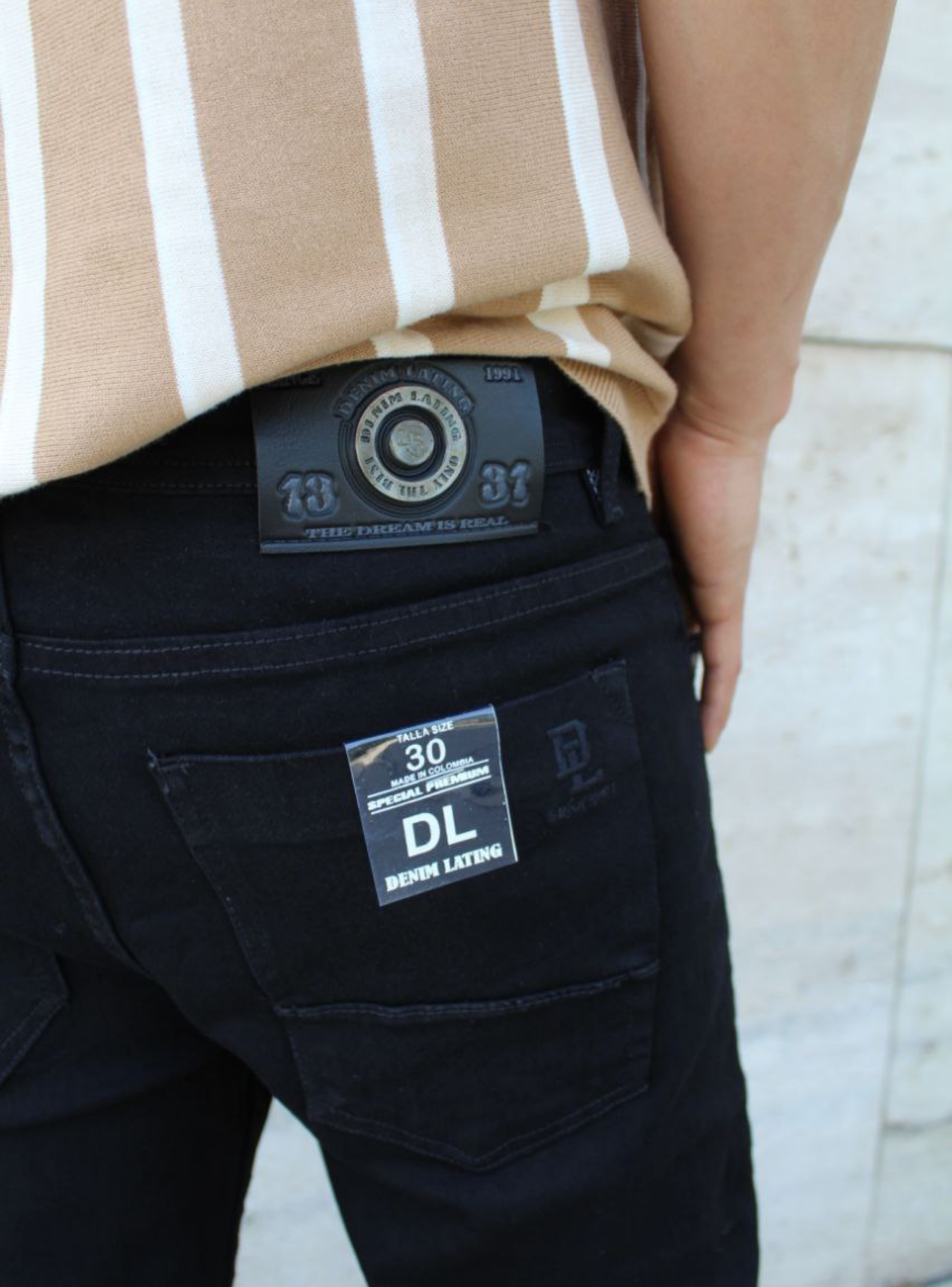 Jean negros corte slim fit-1