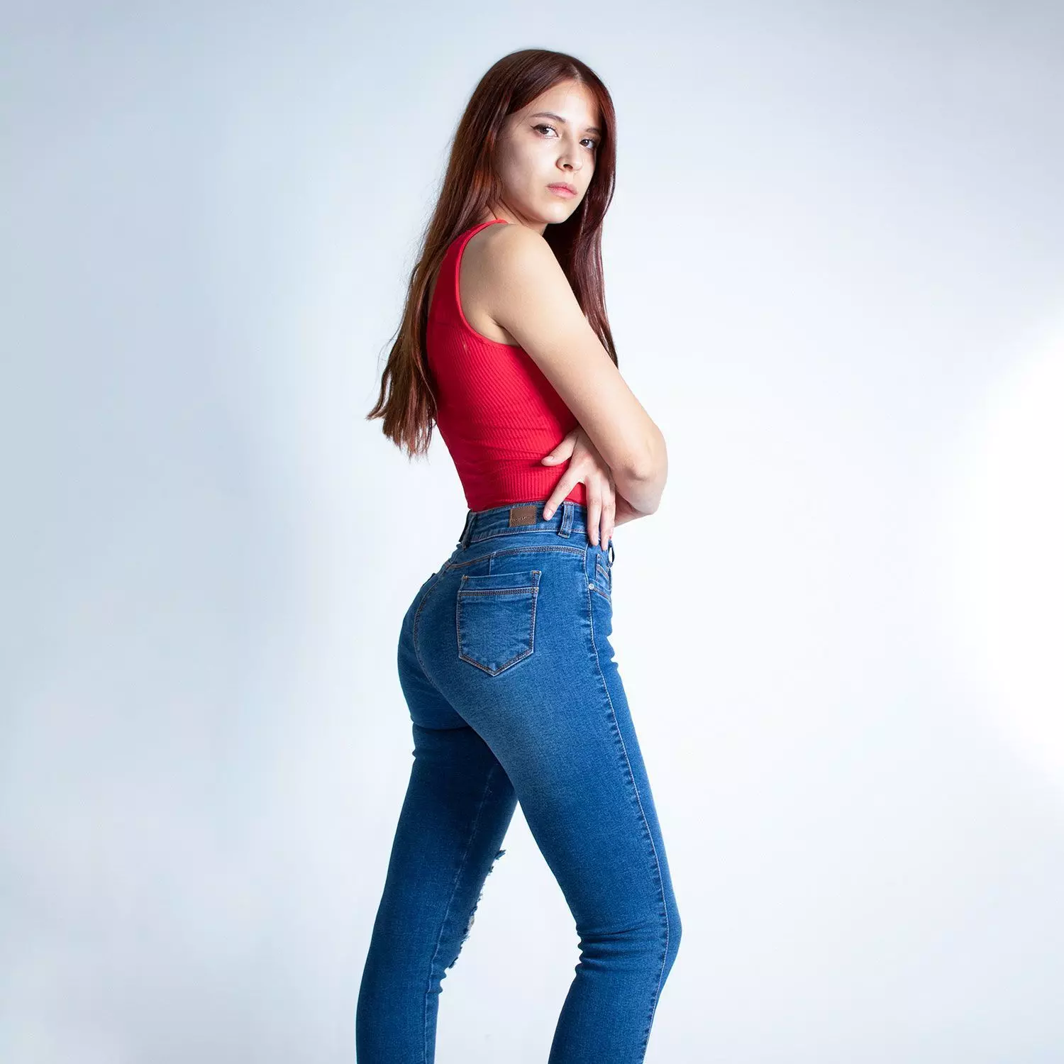 Jean Mujer Push-Up Skinny Tiro Alto-3