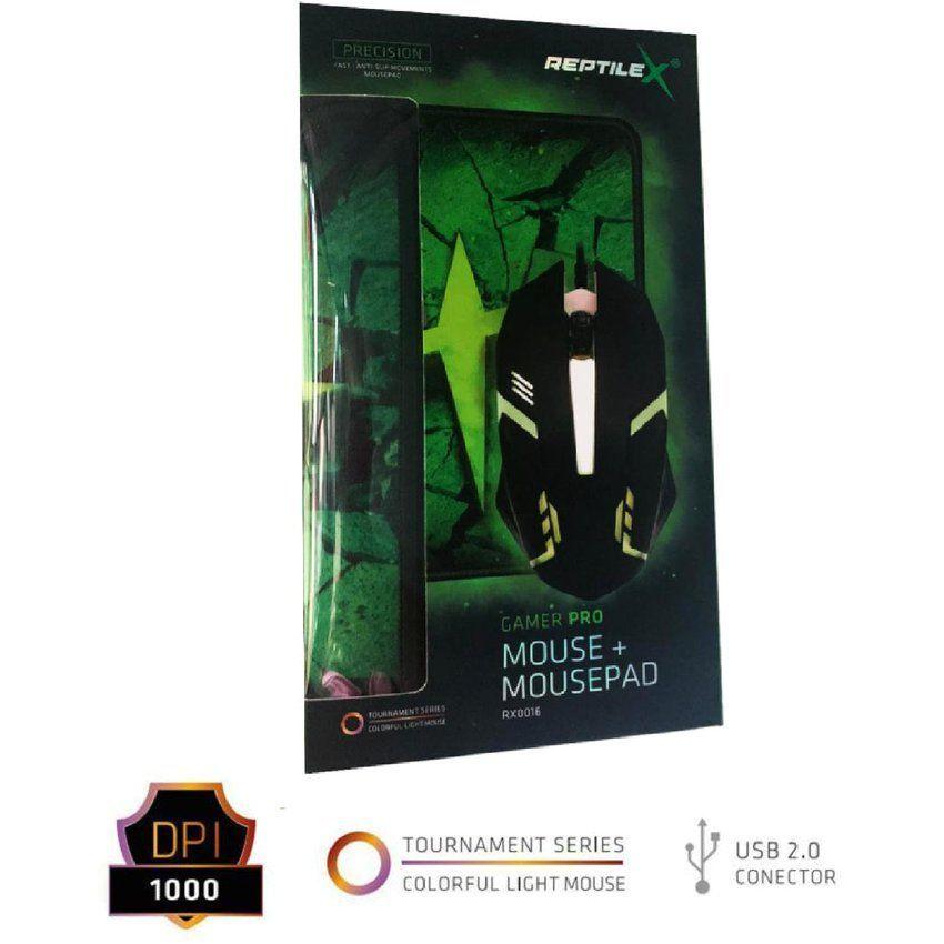 Mouse Gamer Con Mousepad Diseño Rx-1