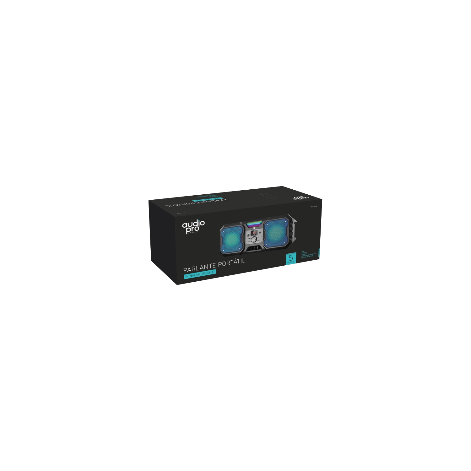 Parlante Bluetooth Portatil Sd/Usb/Radio Fm Black-1