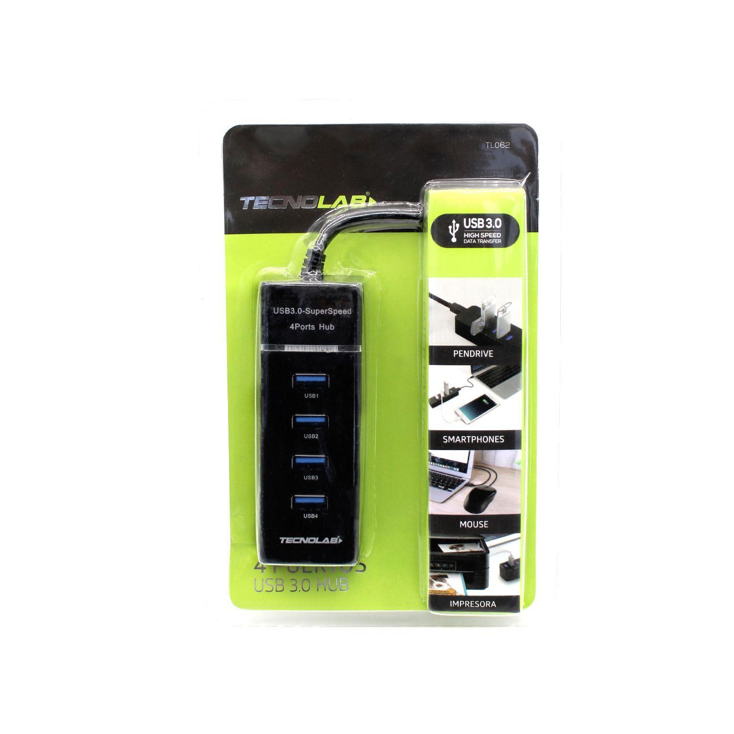 Hub Usb 3.0 4 puertos Transferencia 5 GBps-1